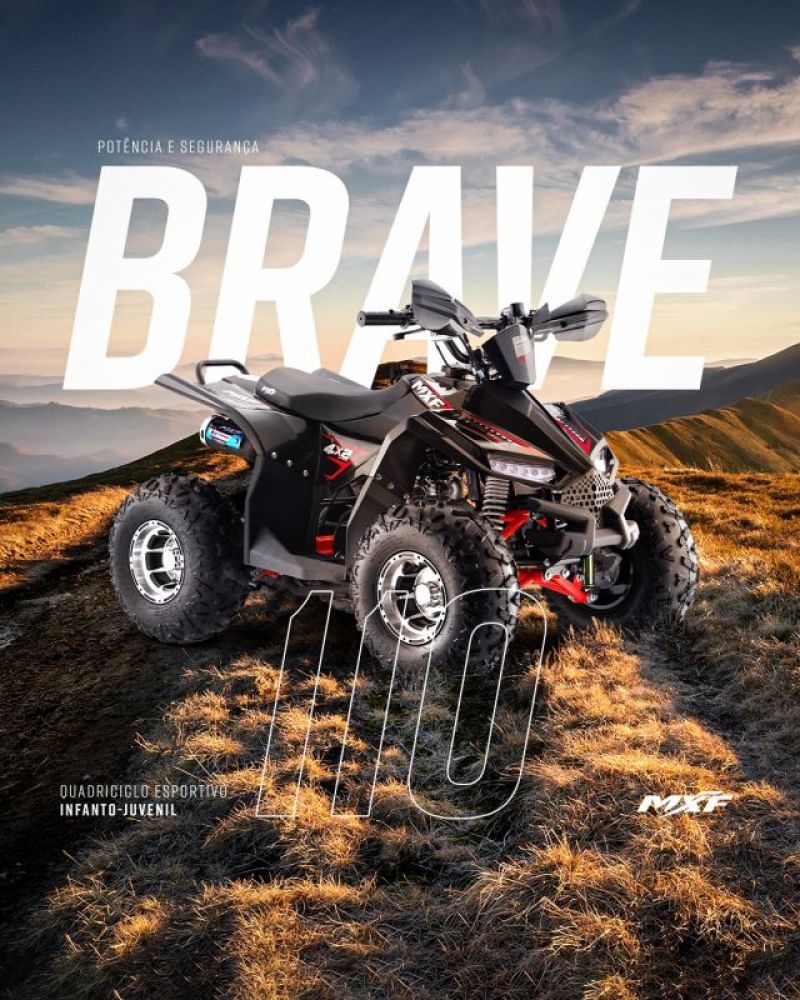 MINIQUADRI MXF BRAVE 110CC 4T COM RÉ